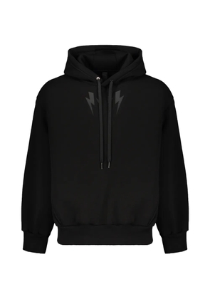 Neil Barrett thunderbolt-detail hoodie - Black