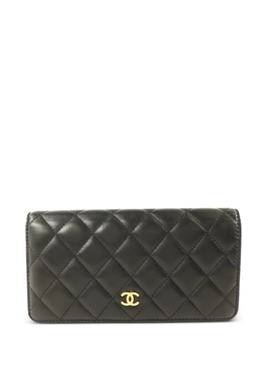 CHANEL Pre-Owned CC quilted bifold wallet - Black