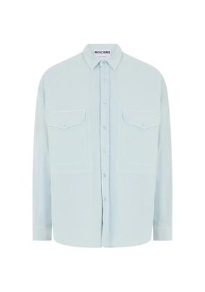Moschino button-up flap-pocket shirt - Blue