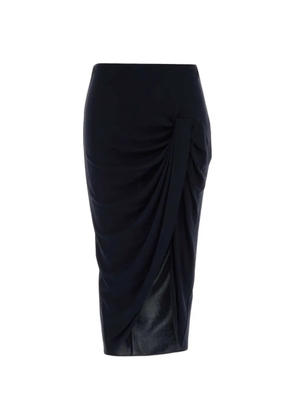 Stella McCartney draped midi skirt - Blue