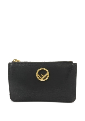 Fendi Pre-Owned logo leather wallet - Black