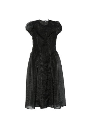 Cecilie Bahnsen puff-sleeve midi dress - Black