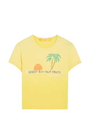 MOTHER Itty Bitty Ringer graphic-print T-shirt - Yellow