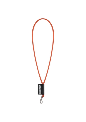 Moschino logo-print lobster-claw-fastening lanyard - Orange