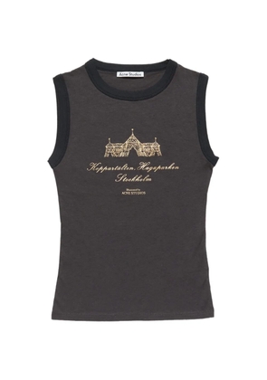 Acne Studios graphic-print tank top - Grey