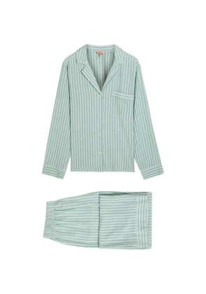 Eberjey Nautico striped cotton pajamas - Green