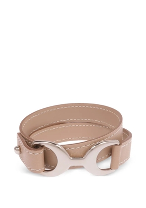 Hermès Pre-Owned Pavane Double Tour bracelet - Brown