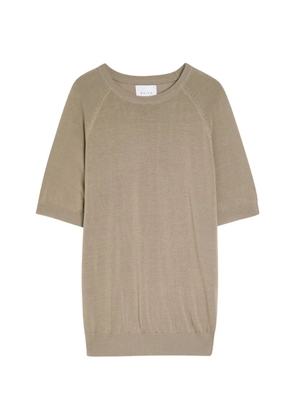 RAITH Riera raglan-sleeve knitted T-shirt - Neutrals