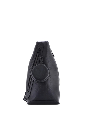Louis Vuitton Pre-Owned Duo Sling Bag Monogram Shadow Leather crossbody bag - Black