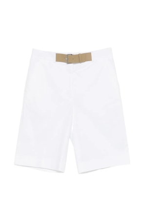 Tory Burch Double T pleated shorts - White