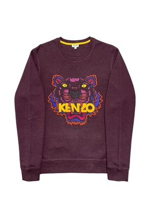 Kenzo logo-embroidered sweater - Purple