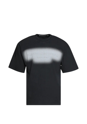 Alexander Wang embossed-logo T-shirt - Black