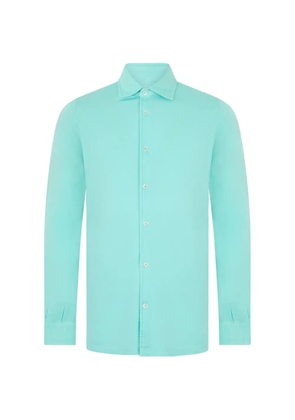 Fedeli long-sleeve button-down shirt - Green