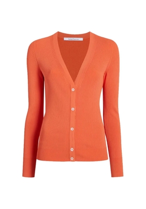 Another Tomorrow ribbed-knit cardigan - Orange