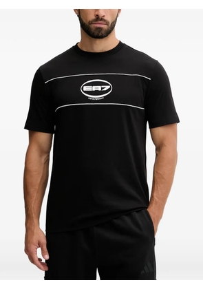 Ea7 Emporio Armani logo-print crew-neck T-shirt - Black
