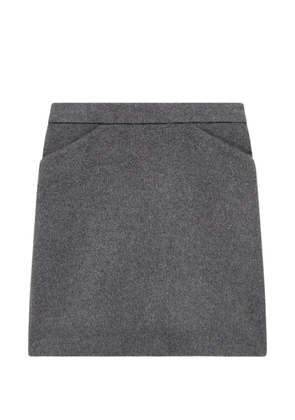 Another Tomorrow tailored cashmere skirt - Grey