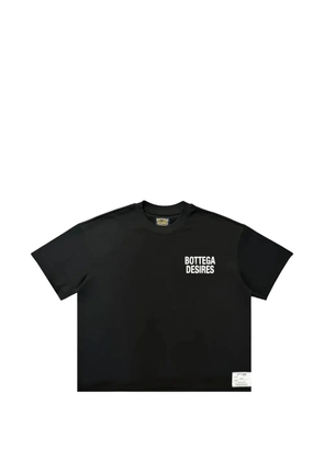 Bottega Desires logo-print T-shirt - Black