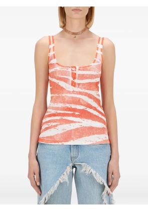 Blumarine printed tank top - Orange