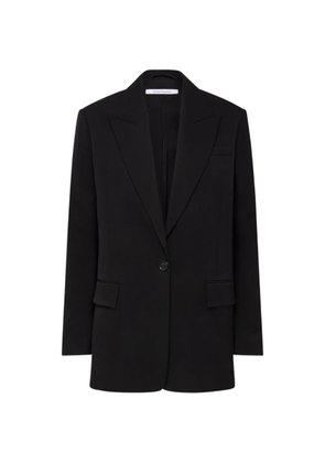 Another Tomorrow oversized peak-lapel blazer - Black