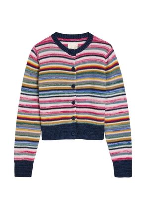 Suzie Kondi Kandria marled striped cardigan - Pink
