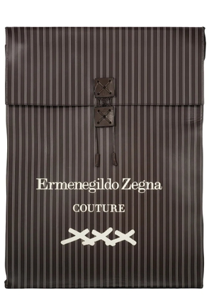 Zegna Couture striped tote bag - Brown