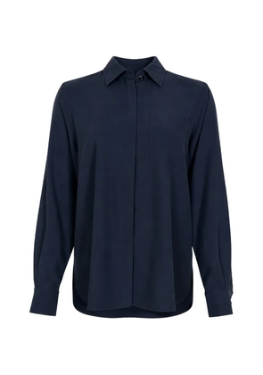 Max Mara chest-pocket concealed-fastening shirt - Blue