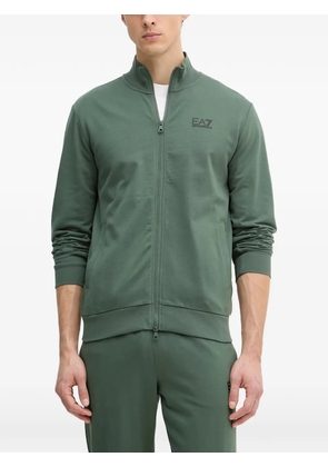 Ea7 Emporio Armani logo-print zip-up sweatshirt - Green
