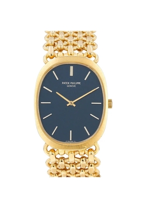 Patek Philippe Pre-Owned 1970s Golden Ellipse 34mm watch - Blue