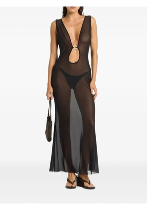 Bond-eye Harper ring-detail maxi dress - Black