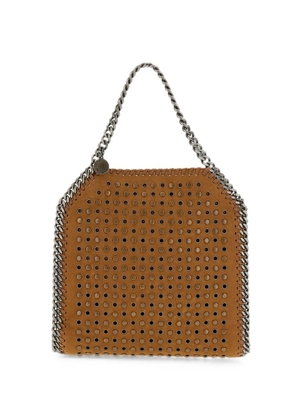 Stella McCartney mini Falabella eyelet-embellished shoulder bag - Brown