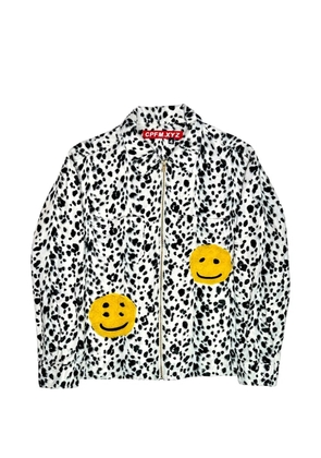 Travis Scott CPFM leopard-print jacket - White