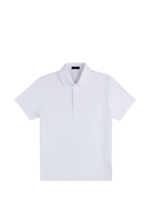 Fay embroidered jersey polo shirt - White