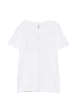 Moschino logo-embroidered T-shirt - White