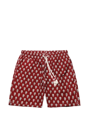 MC2 Saint Barth floral-print drawstring swim shorts - Red