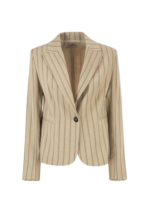 Antonelli pinstripe single-breasted blazer - Neutrals