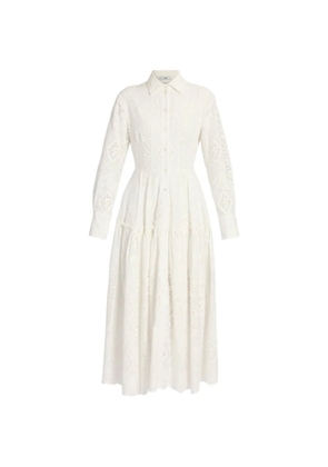 ERDEM embroidered shirt dress - White