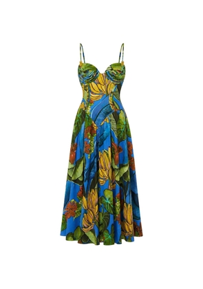 FARM Rio floral-print maxi dress - Blue
