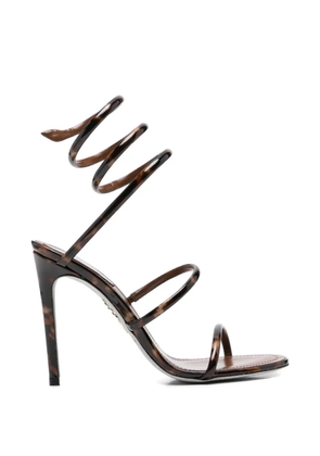René Caovilla Cleo tortoiseshell-effect sandals - Brown