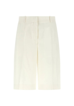 TOTEME pleat-detail tailored shorts - White