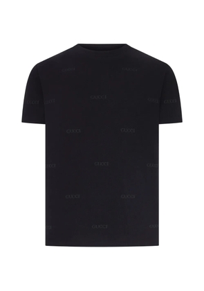 Gucci logo-intarsia T-shirt - Black