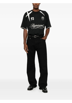 Represent Star Football logo-print T-shirt - Black