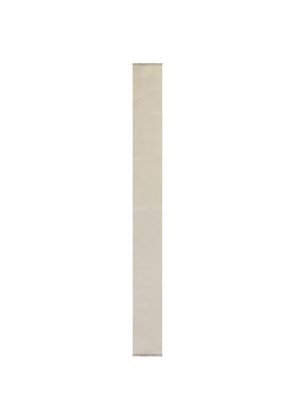 Zegna jacquard-patterned fringed scarf - Neutrals