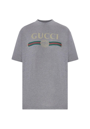 Gucci logo-print cotton T-shirt - Grey