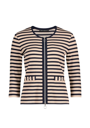 Betty Barclay striped zip-up sweater - Neutrals