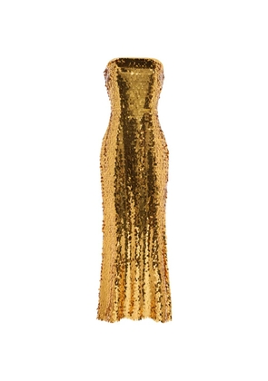 Simon Miller Sculpty strapless sequin-embellished dress - Gold