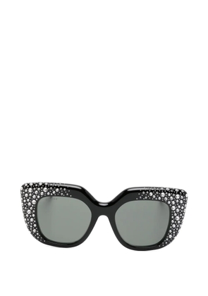 Gucci Eyewear crystal-embellished sunglasses - Black