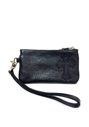 Chrome Hearts cross-patch leather wallet - Black
