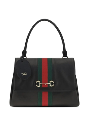 Gucci medium Paparazzo Horsebit Web tote bag - Black
