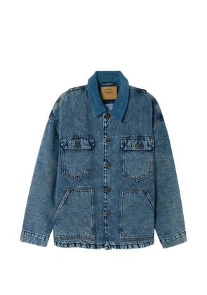 American Vintage Joybird corduroy-collar denim jacket - Blue