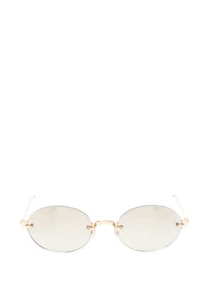 Ray-Ban rimless oval-frame sunglasses - Gold